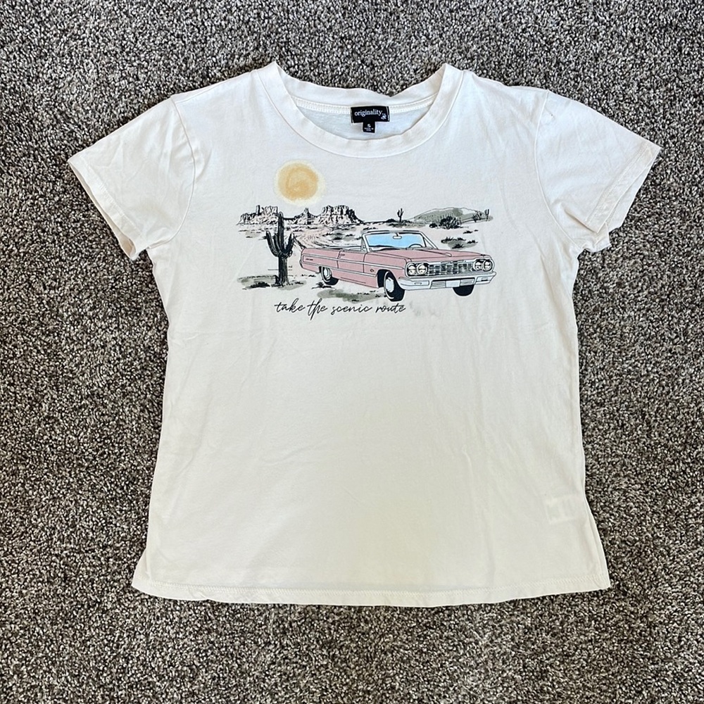 Originality Dry Goods retro western style graphic shirt top